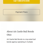 Castle Bail Bonds Website (MobileView)